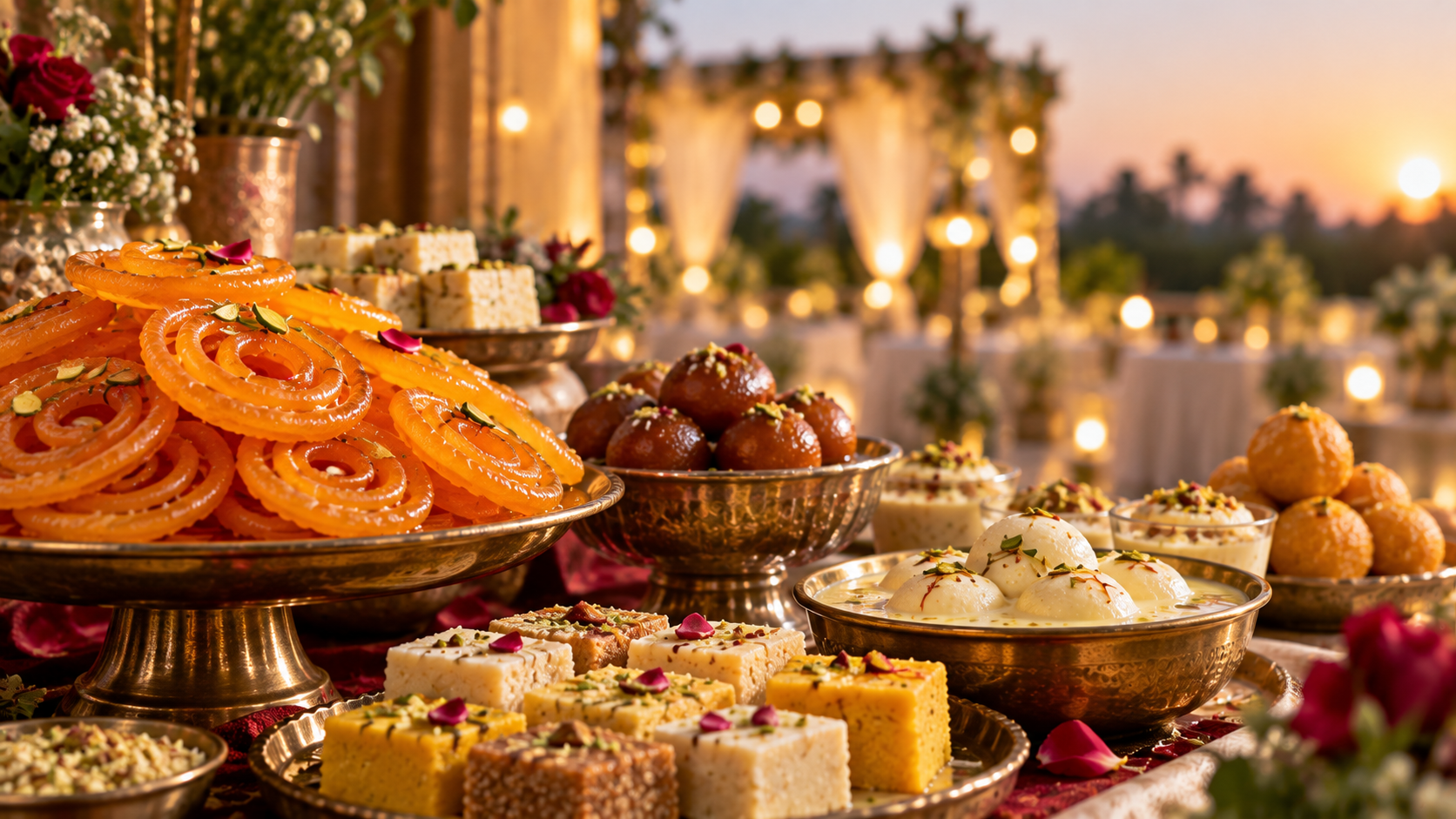 Corporate event sweets display